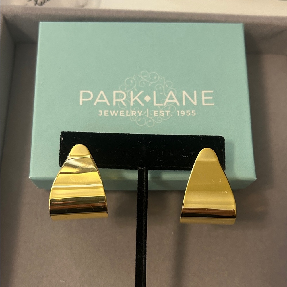 Park Lane Shiny Retro Gold Earrings